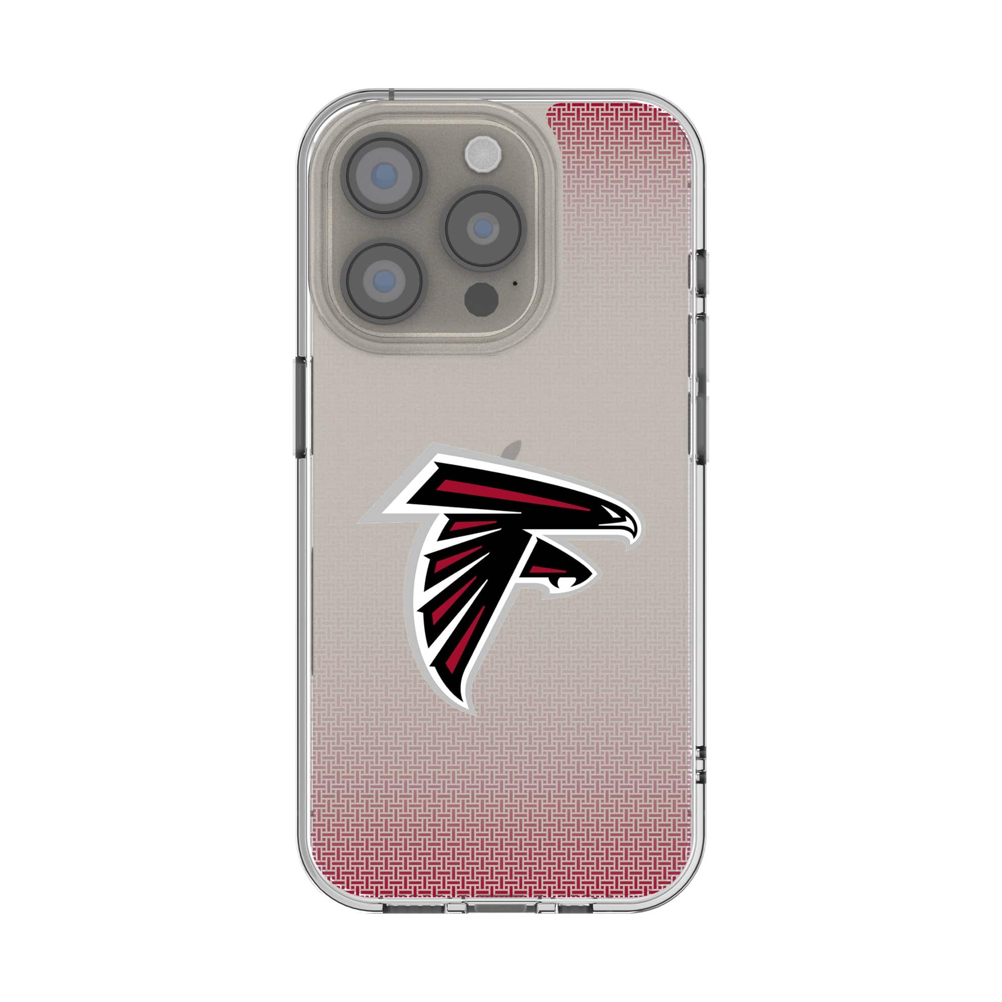 Keyscaper - NFL - Atlanta Falcons Linen Logo iPhone Clear Case - 14 Pro - Multicolor