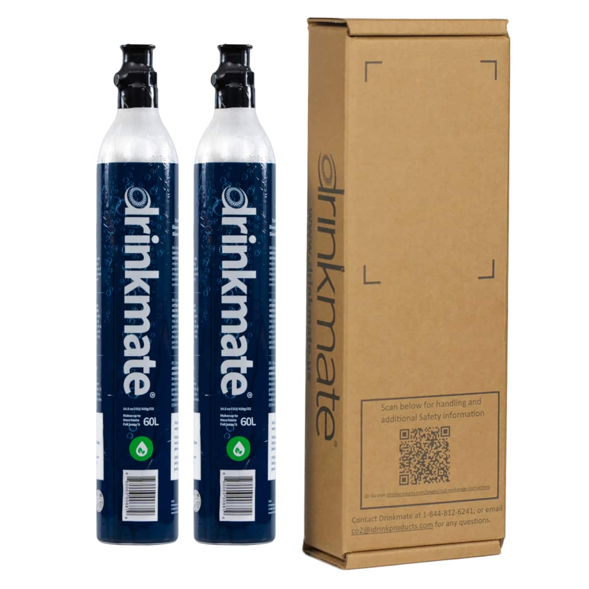 Drinkmate - CO2 Refill Carbonator Cylinders 60L (14.5 oz) - 2 Pack - Gray price history on PriceWatchPro