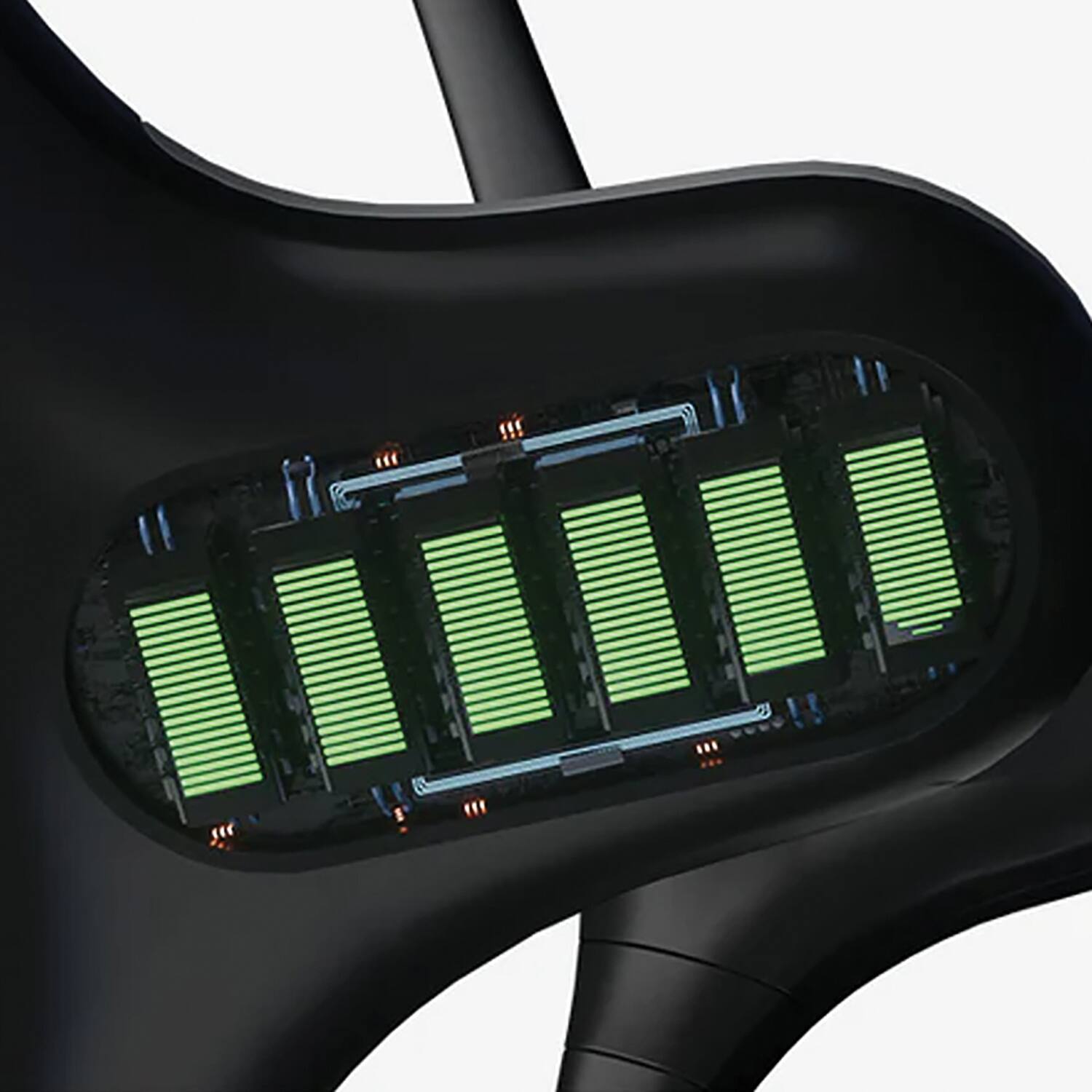 Angle. Mojawa - Mojawa Run Air/mojo 2 Bluetooth Bone-conduction Waterproof Open-ear Headphones With Microphone For Running, Cycling - Black.