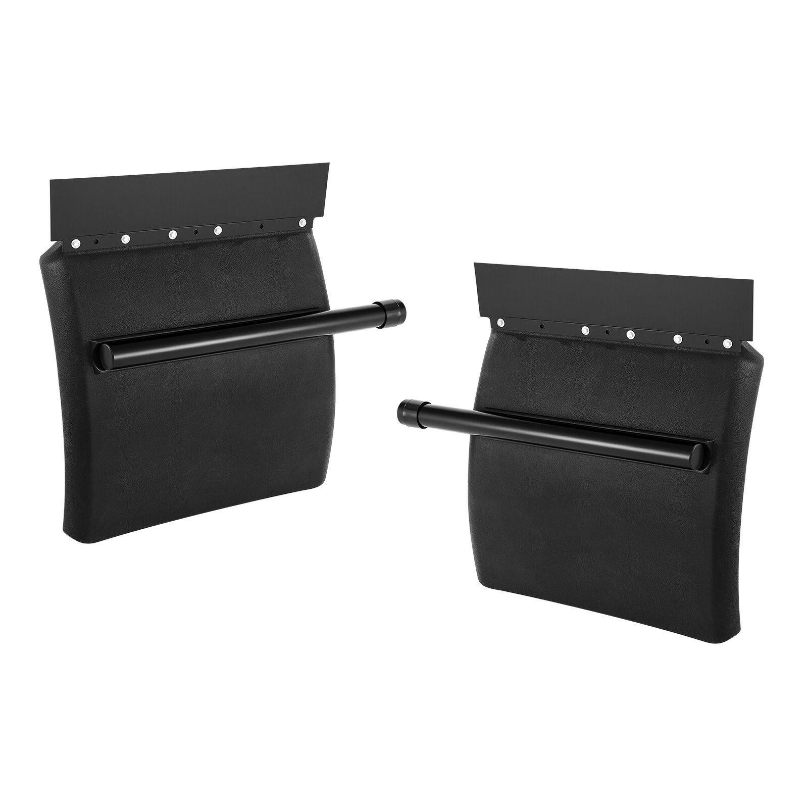 Alt View 5. VEVOR - Quarter Fenders for Semi Trucks, 24" x 24" Semi Truck Fenders with Tube Bracket and Mounting Hardware - Black.