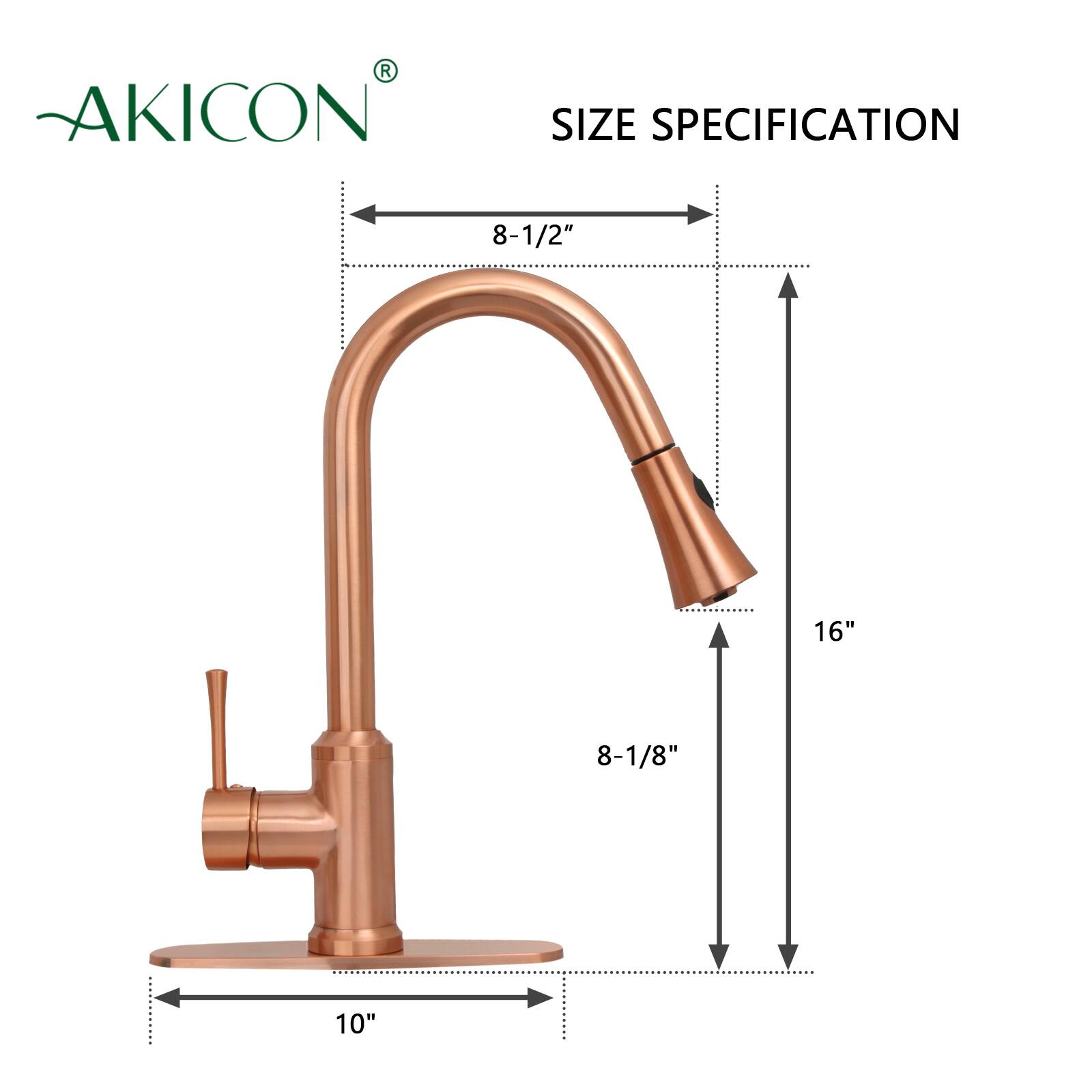 AKICON  
SIZE SPECIFICATION  
8-1/2"  
16"  
8-1/8"  
10"