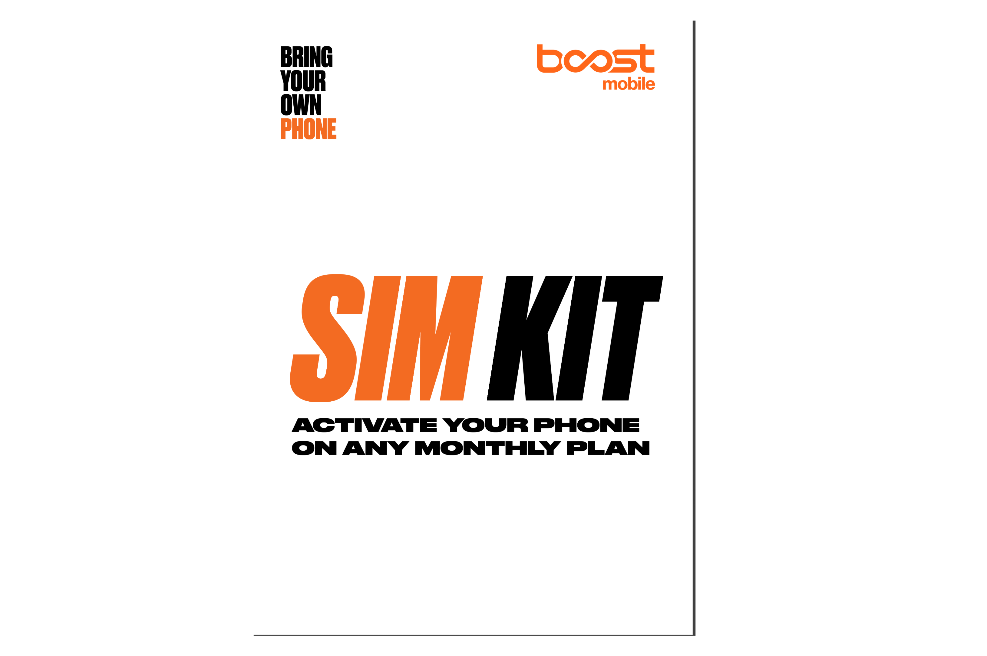 Boost Mobile - Starter SIM Card Kit - Orange
