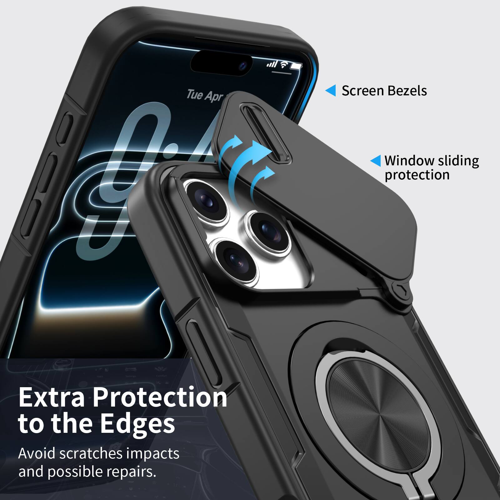 Tue Apr: J all a Screen Bezels Window sliding protection Extra Protection to the Edges Avoid scratches impacts and possible repairs.