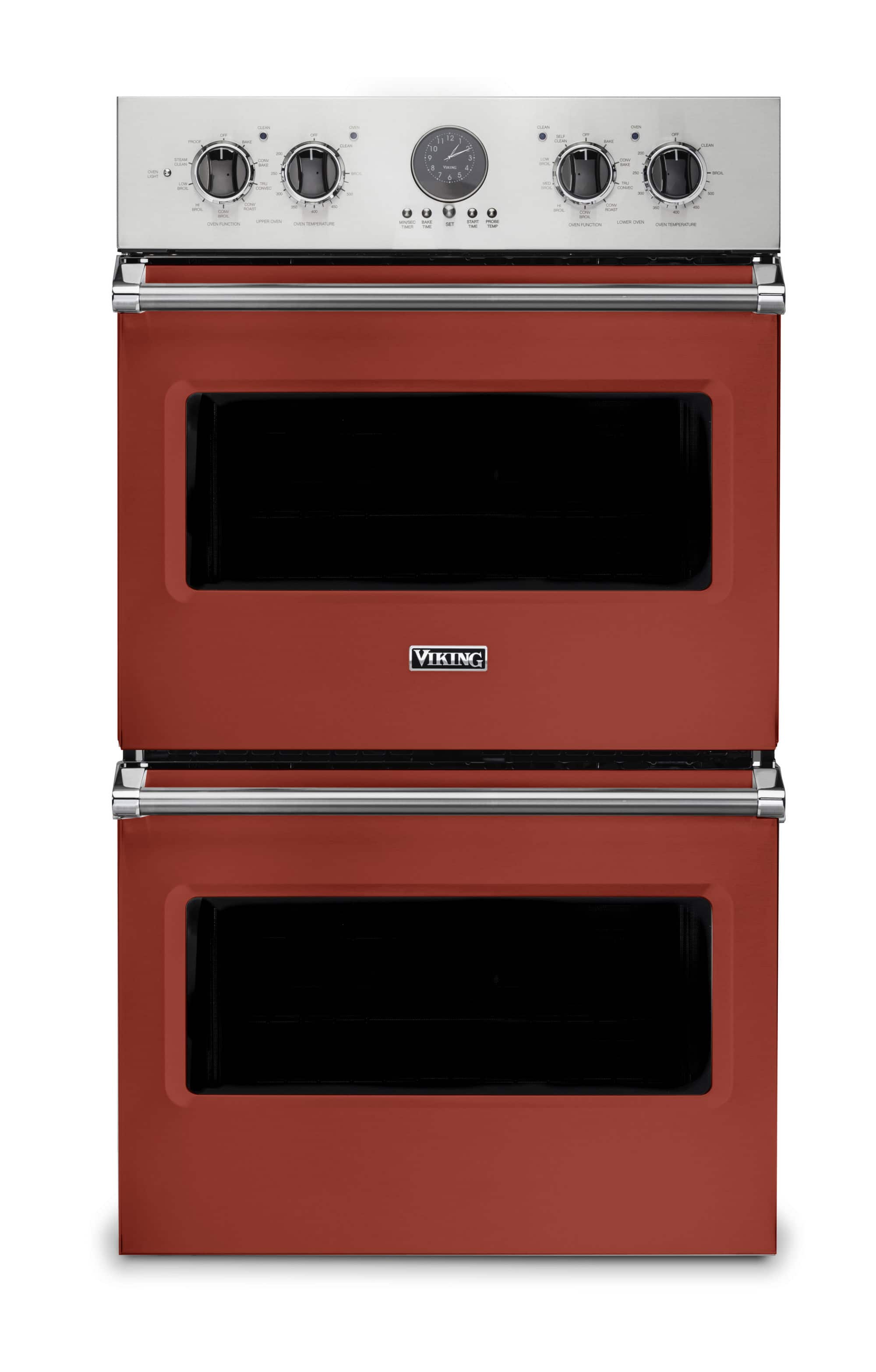 30" Viking Professional 5 Series Built-In Double Electric Convection Wall Oven - Spiced Cider - Front_Zoom