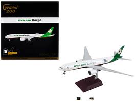 GeminiJets - Boeing 777F Commercial Aircraft Eva Air Cargo Tail Gemini 200 - Interactive Series 1/200 & Airplane - White with Green