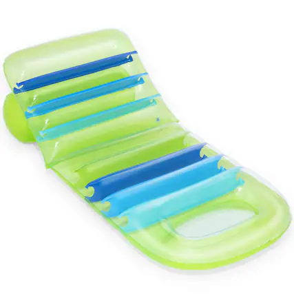 Front. Bestway - Pool Float: Adjustable Lounge - Lime & Blue.
