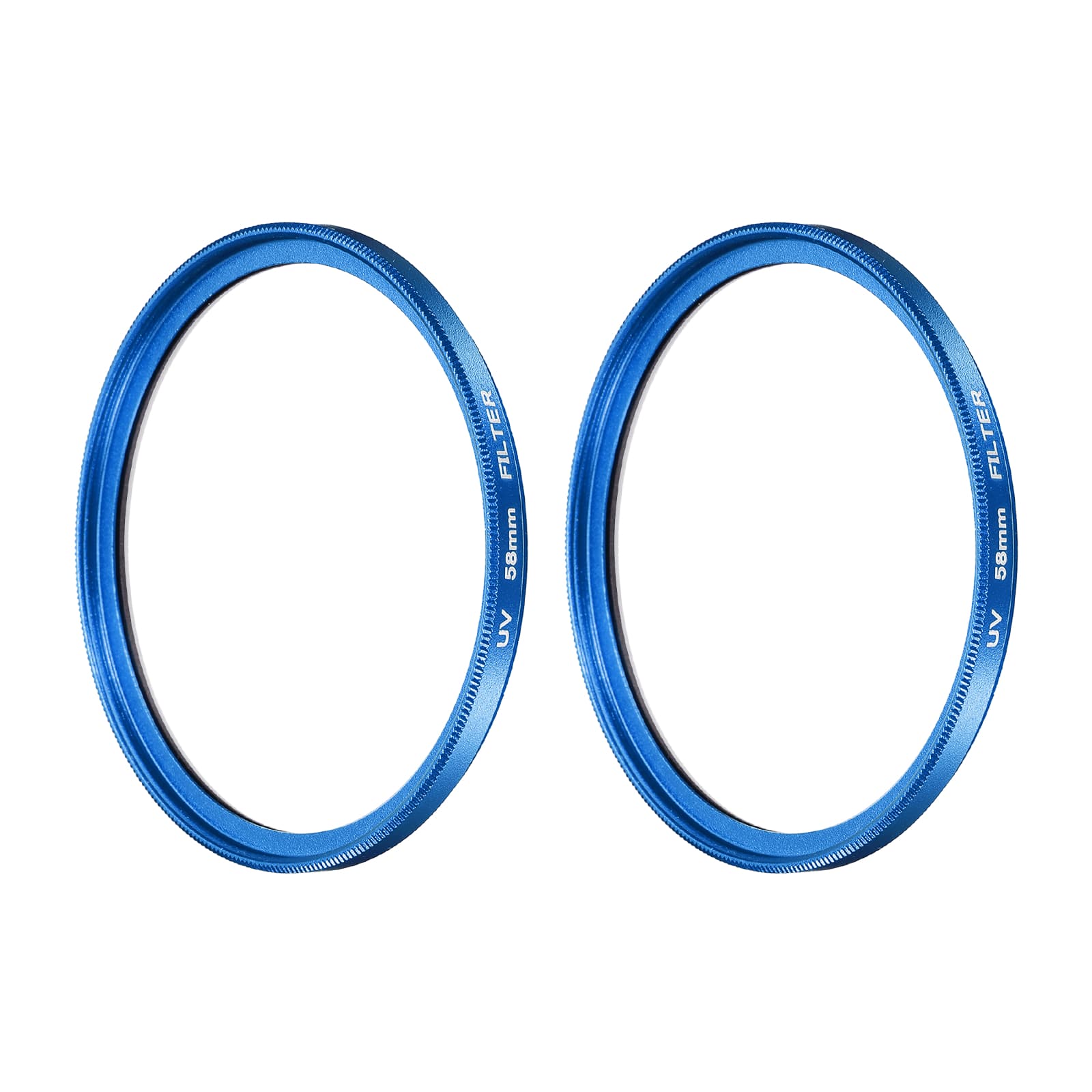 Unique Bargains - 58mm Ultra Slim Lens Filter 2pcs, Multi Coating Aluminum Circular Screw-in Protection for Photography