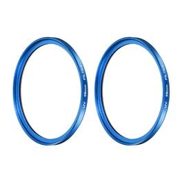 Unique Bargains - 58mm Ultra Slim Lens Filter 2pcs, Multi Coating Aluminum Circular Screw-in Protection for Photography