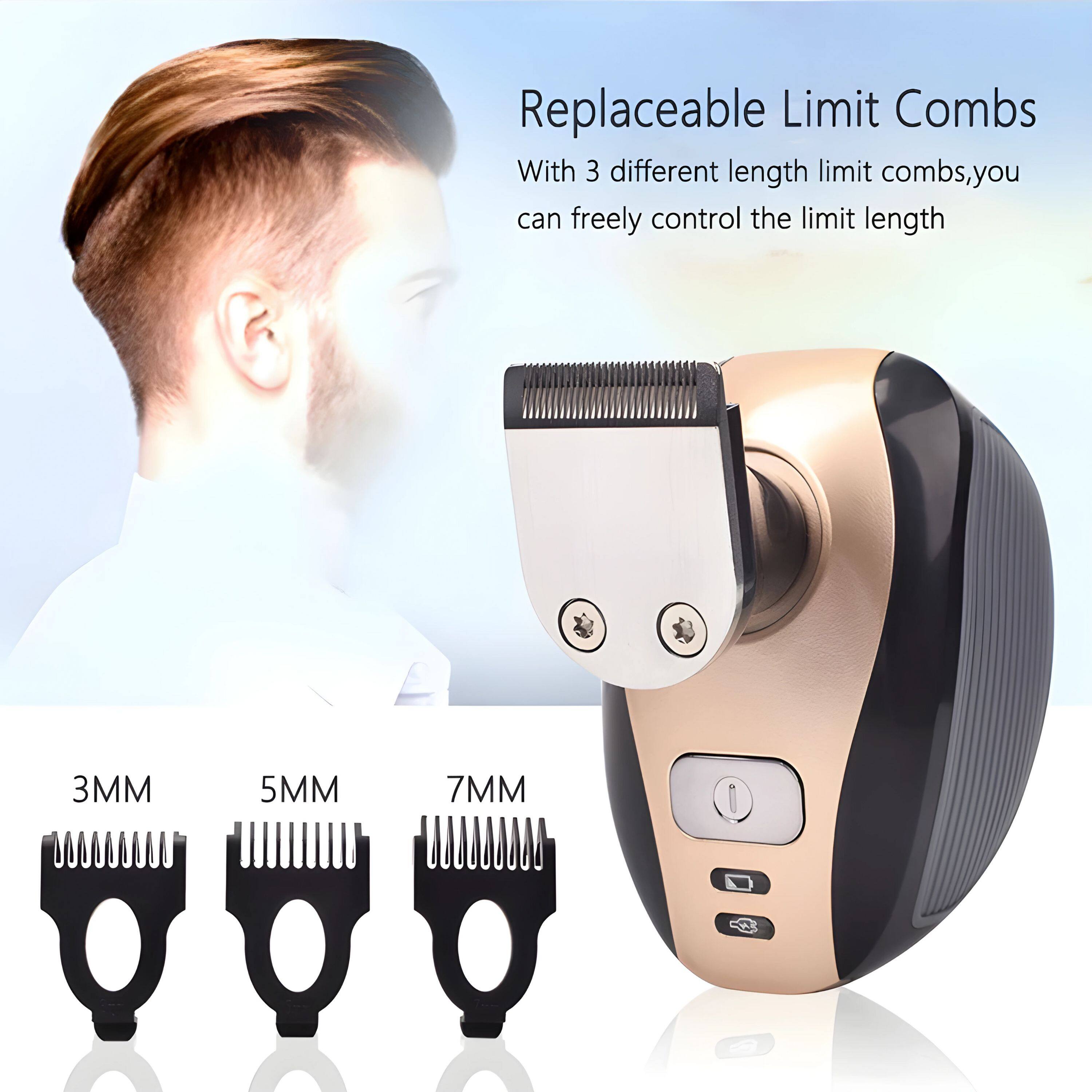Replaceable Limit Combs

With 3 different length limit combs, you can freely control the limit length

3MM 5MM 7MM