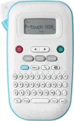 Brother - P-touch PT-N10 Personal Handheld Label Maker with Btag Tape, Great for Personalization and Storage/Organization - White - Front_Zoom
