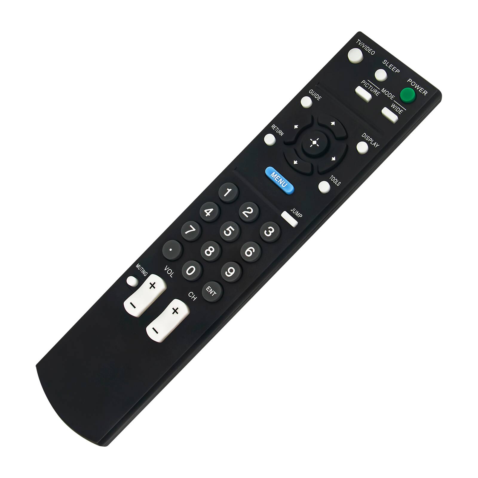 GUIDE * RETURN * MENU TOOLS 1 4 2 JUMP 7 5 3 8 6 MUTING VOL 0 9 + CH ENT - + - TV/VIDEO SLEEP PICTURE MODE POWER WIDE DISPLAY