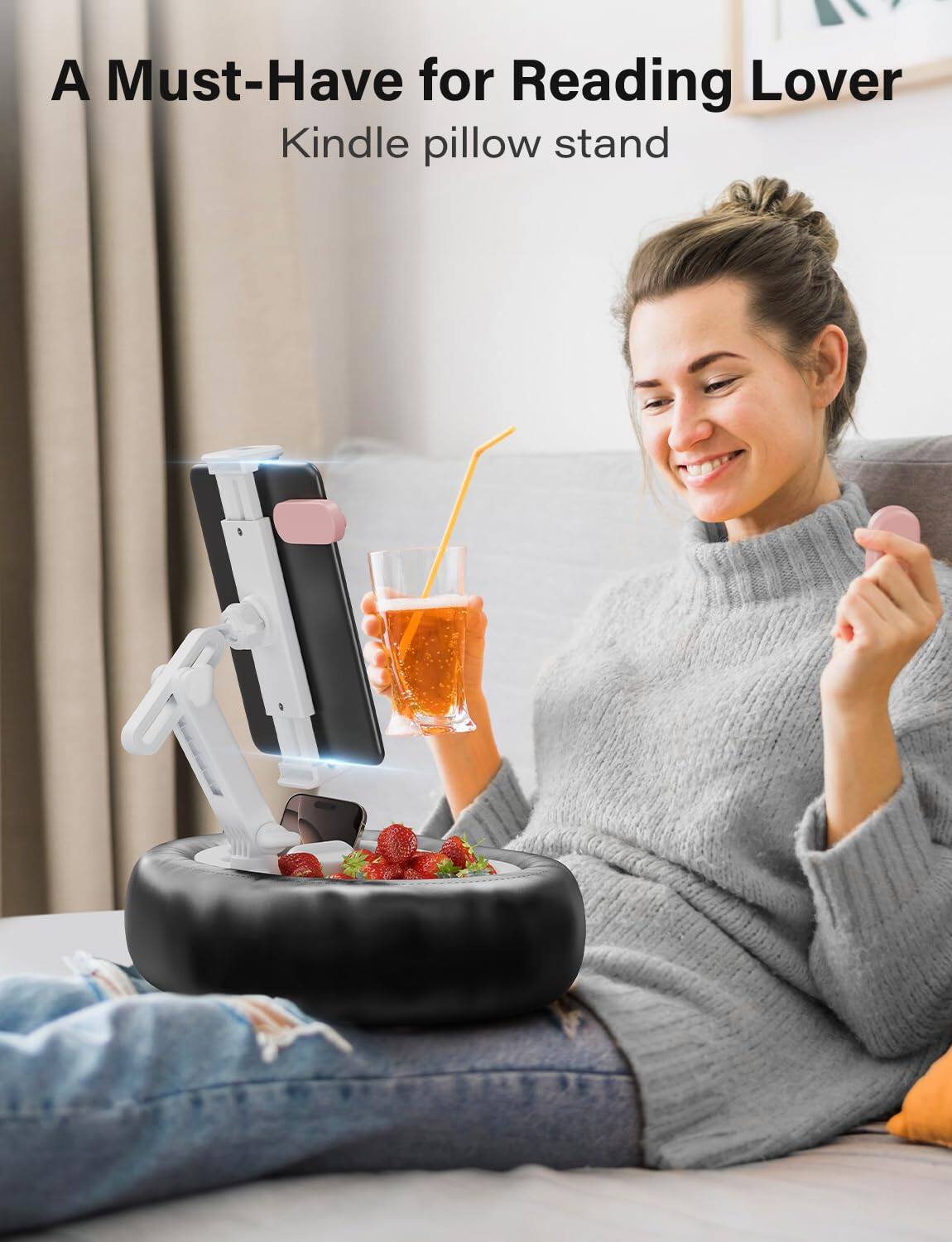 A Must-Have for Reading Lover  
Kindle pillow stand