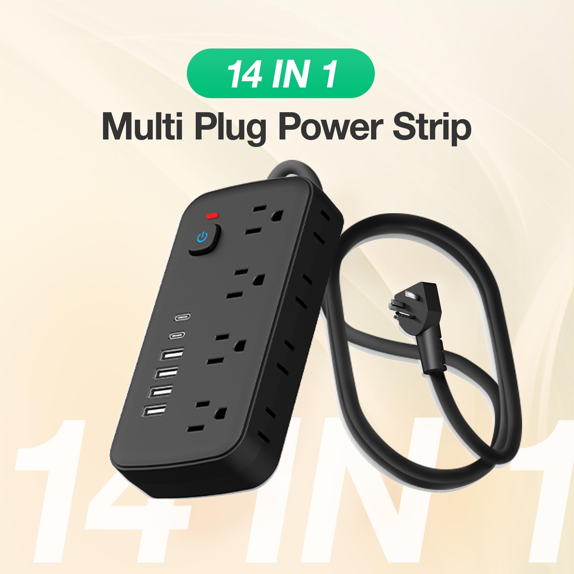 14 IN 1 Multi Plug Power Strip