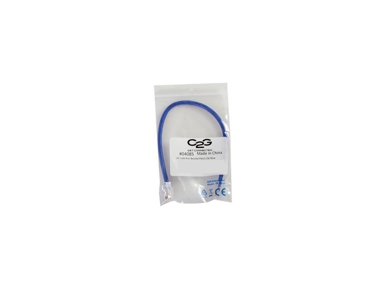 C2G DET CONNECTED  
#04085  
Made in China  
1ft Cat5e Non Booted Patch Cbl Blue  
NUR 3515  
Moni DF 409  
CE