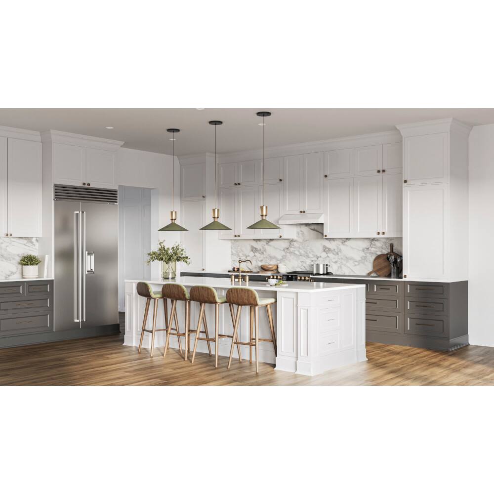 Alt View 11. Broan - Glacier 30-Inch 490 MAX Blower CFM 1.0 Sones White Range Hood - White.