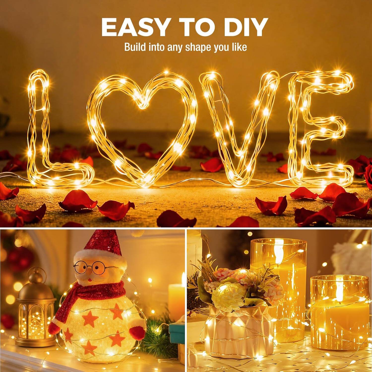 EASY TO DIY  
Build into any shape you like