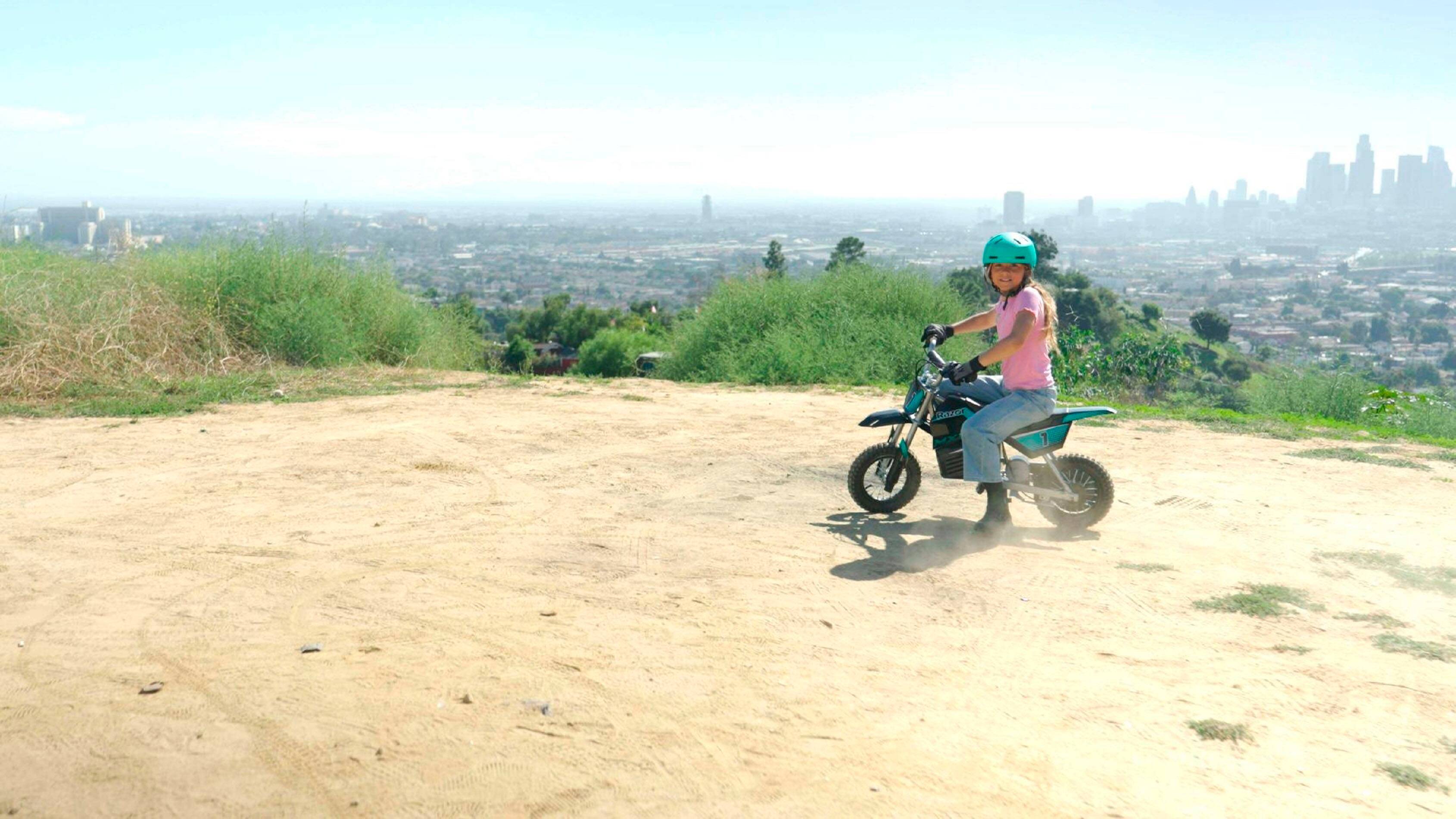 Alt View 22. Razor - Dirt Rocket MX350 for Kids w/ 7 miles Max Operating Range and 14 mph Max Speed - Teal/Black.