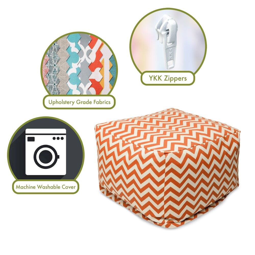 - Upholstery Grade Fabrics
- YKK Zippers
- Machine Washable Cover