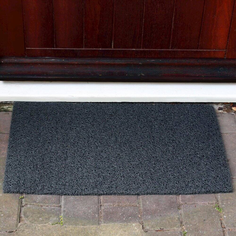 Left. Floortex - Doortex Twistermat Outdoor Entrance Mat, Storm Gray - 36" x 60" - Storm Gray.