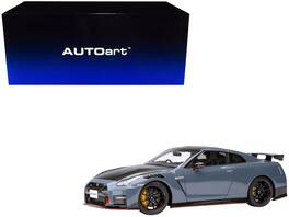 Autoart - 2022 Nissan GT-R (R35) Nismo Special Edition RHD (Right Hand Drive) Nismo Stealth with Carbon Hood and Top 1/18 - Gray