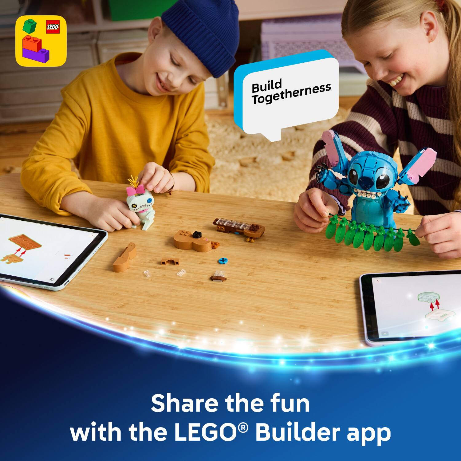 LEGO Build Together

Share the fun with the LEGO® Builder app