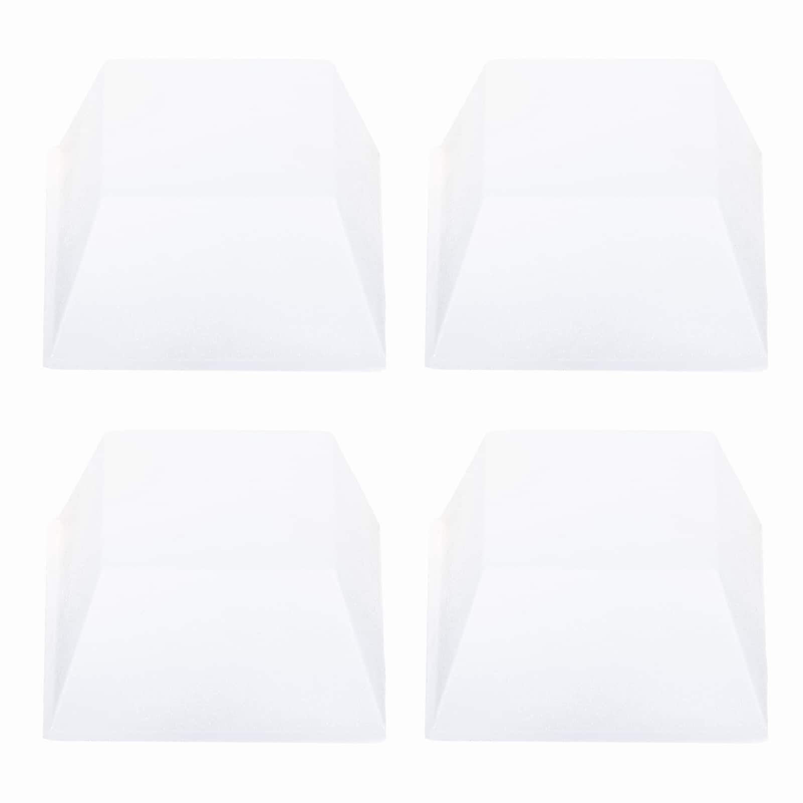 Unique Bargains - Rubber Speaker Isolation Feet, 0.79"x0.39" Anti-Vibration Pad with Adhesive for Turntable Subwoofer 4pcs - Transparent