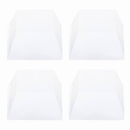 Front. Unique Bargains - Rubber Speaker Isolation Feet, 0.79"x0.39" Anti-Vibration Pad with Adhesive for Turntable Subwoofer 4pcs - Transparent.