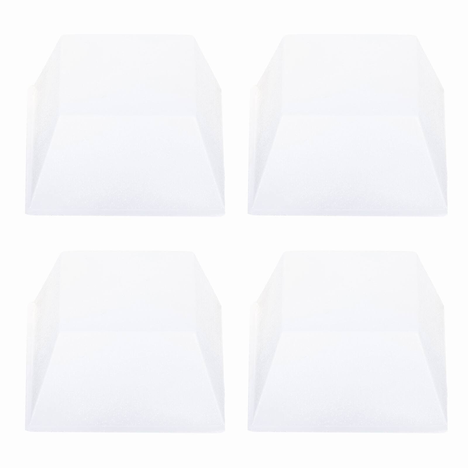 Front. Unique Bargains - Rubber Speaker Isolation Feet, 0.79"x0.39" Anti-Vibration Pad with Adhesive for Turntable Subwoofer 4pcs - Transparent.