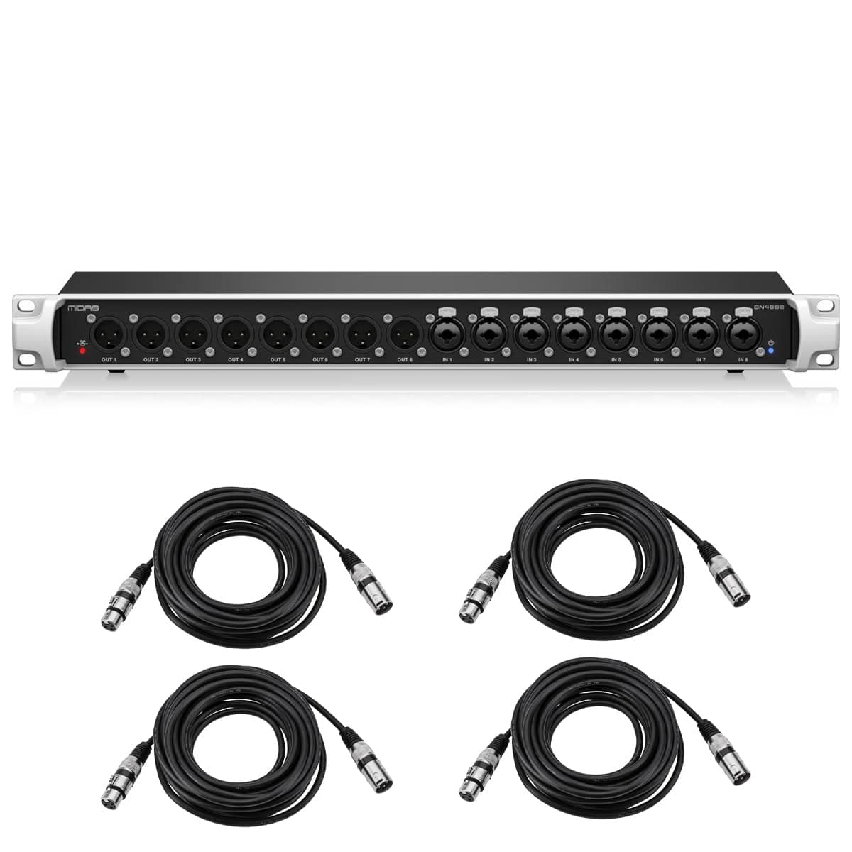 Midas - DN4888 Bus-Powered StageConnect Interface with 8x8 Analogue Input/Output, Bundle with 4x H&A Value Series 25' XLR price history on PriceWatchPro