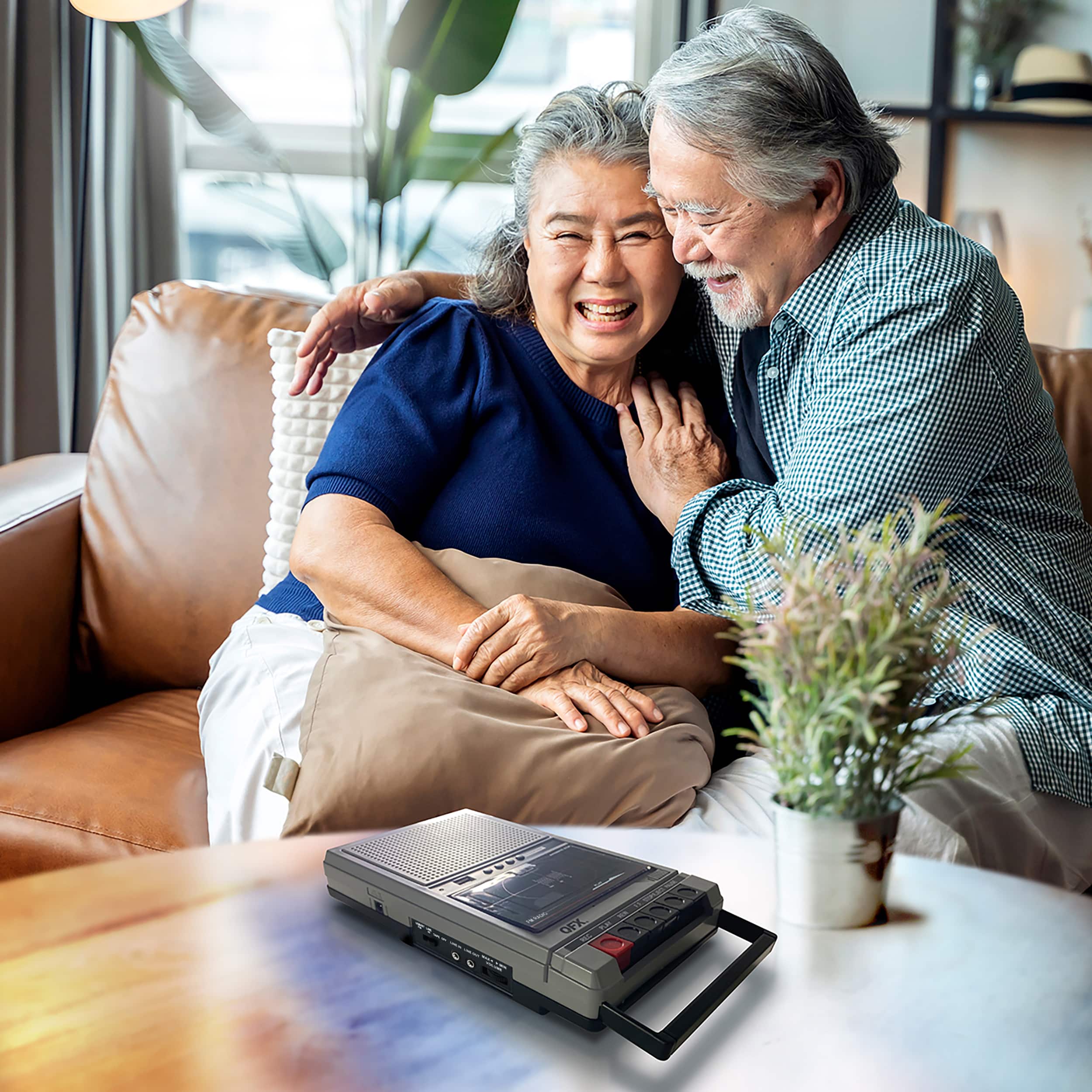 Alt View 13. QFX - Cassette Player and Recorder with Bluetooth and USB - Silver.