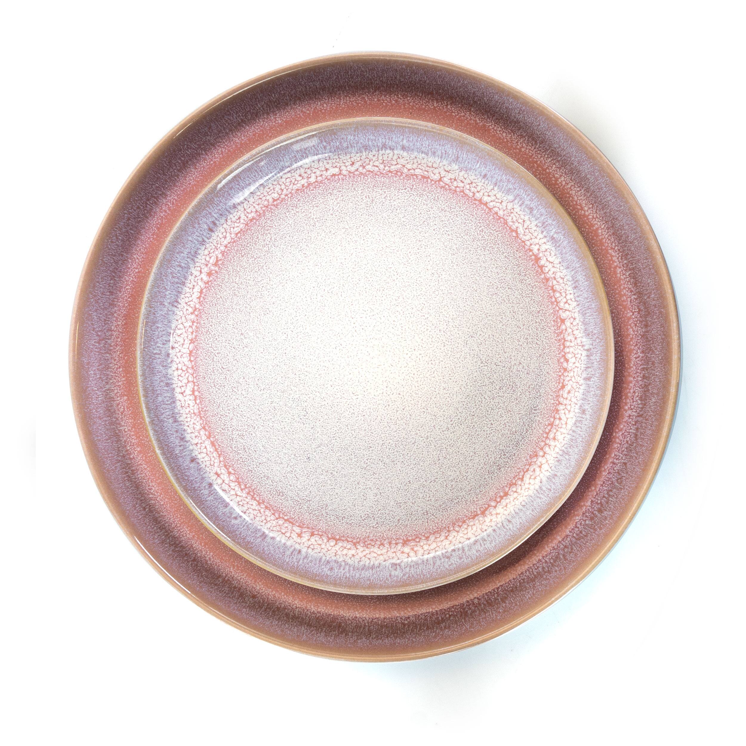 Alt View 4. Elama - Elama Mocha Muave 16 Piece Luxurious Stoneware Dinnerware with Complete Setting for 4 - Mauve.