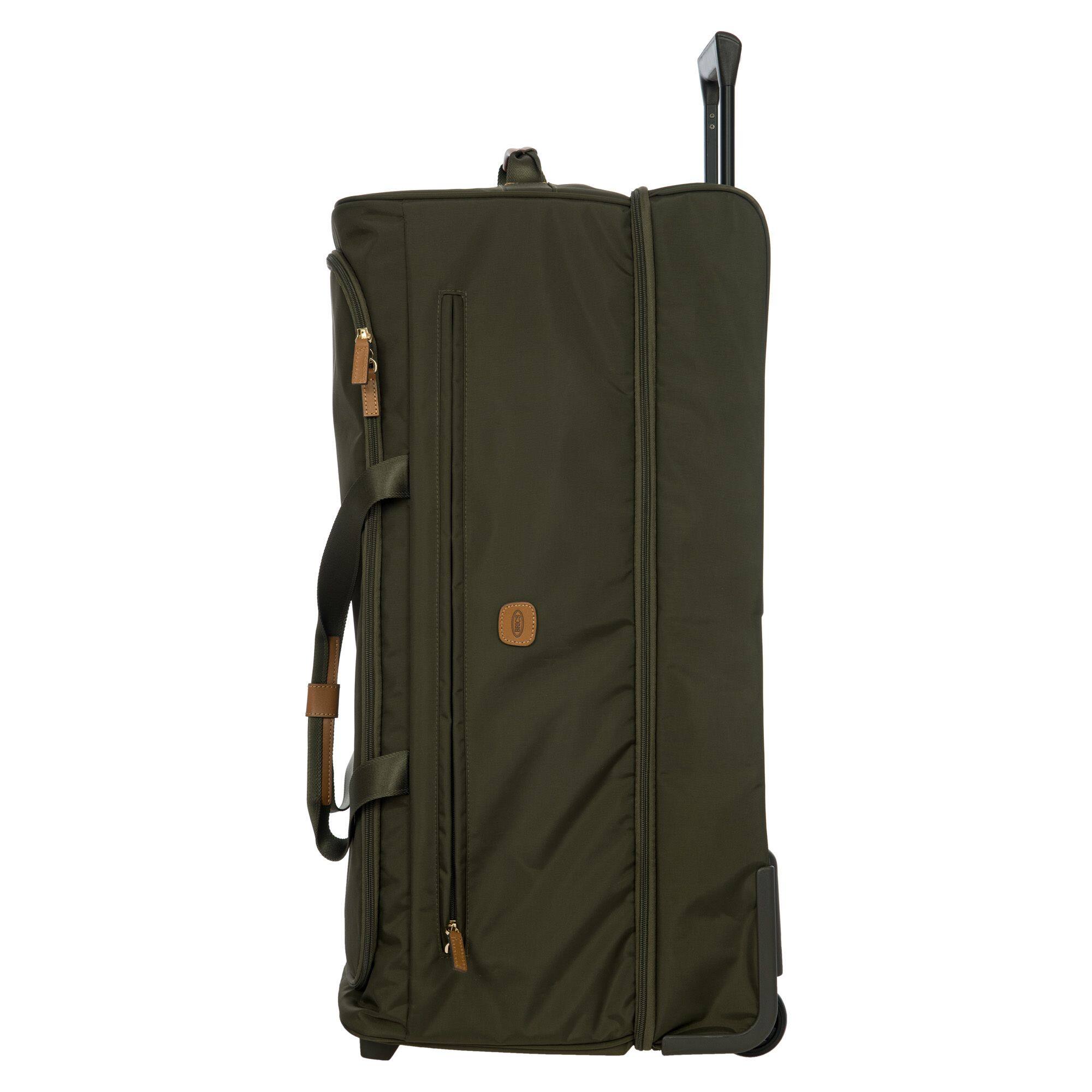Back. Bric's - X-travel 30" Rolling Shoe Duffle - Olive.