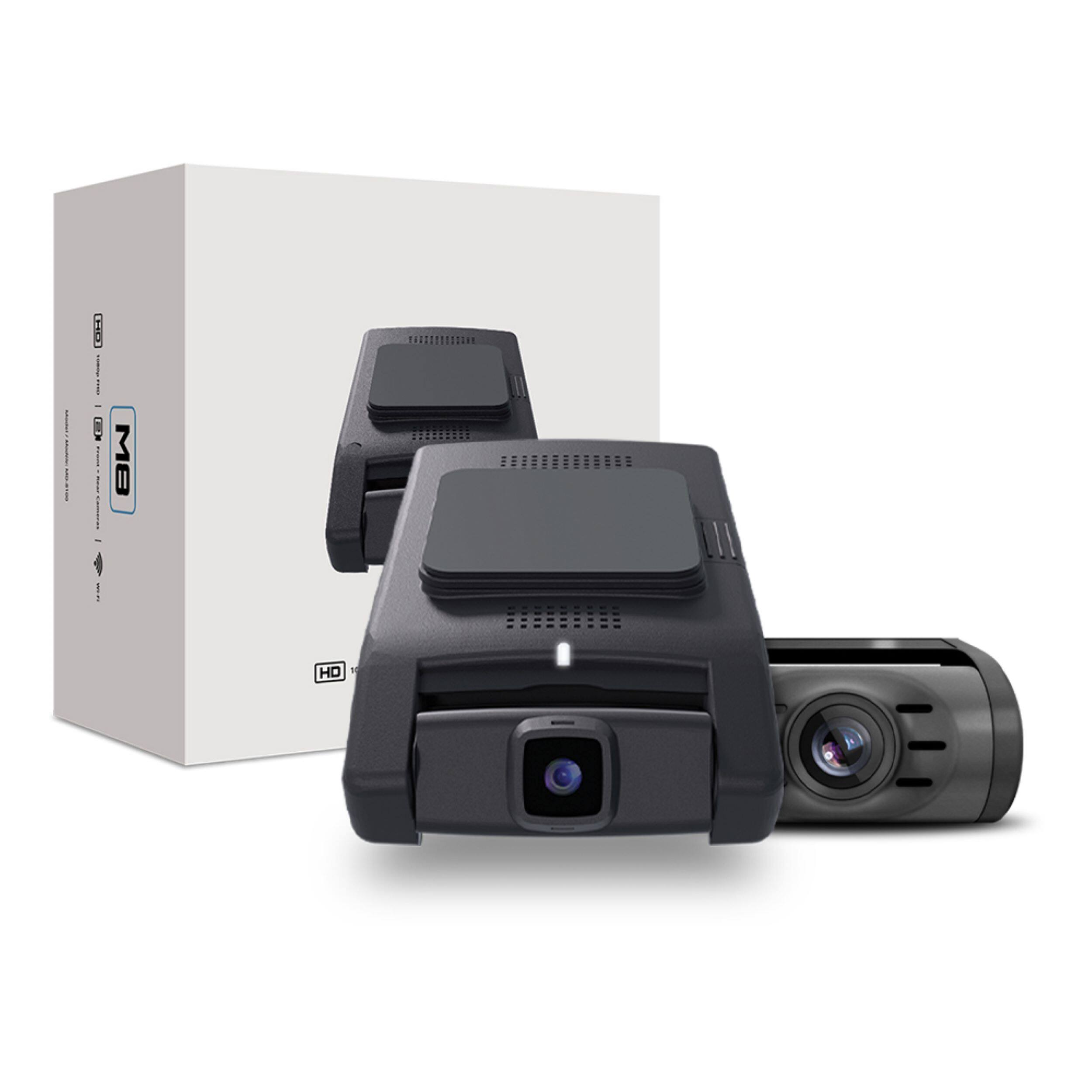 Angle. Momento - MD-8100 HD Dash Camera Kit (Front and Rear Camera) - Black.