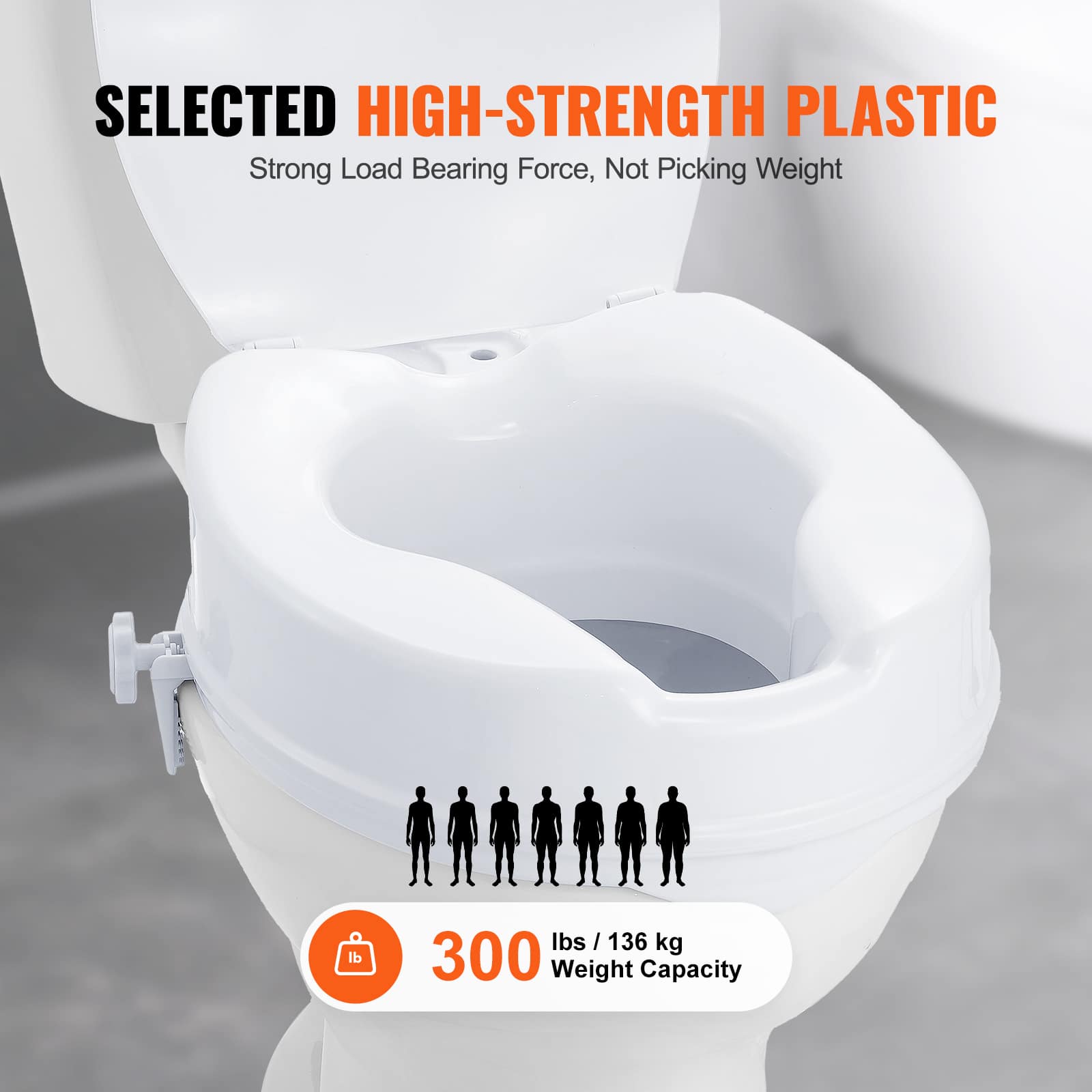 SELECTED HIGH-STRENGTH PLASTIC, Strong Load Bearing Force, Not Picking Weight, lbs / 136 kg, 300 Weight Capacity