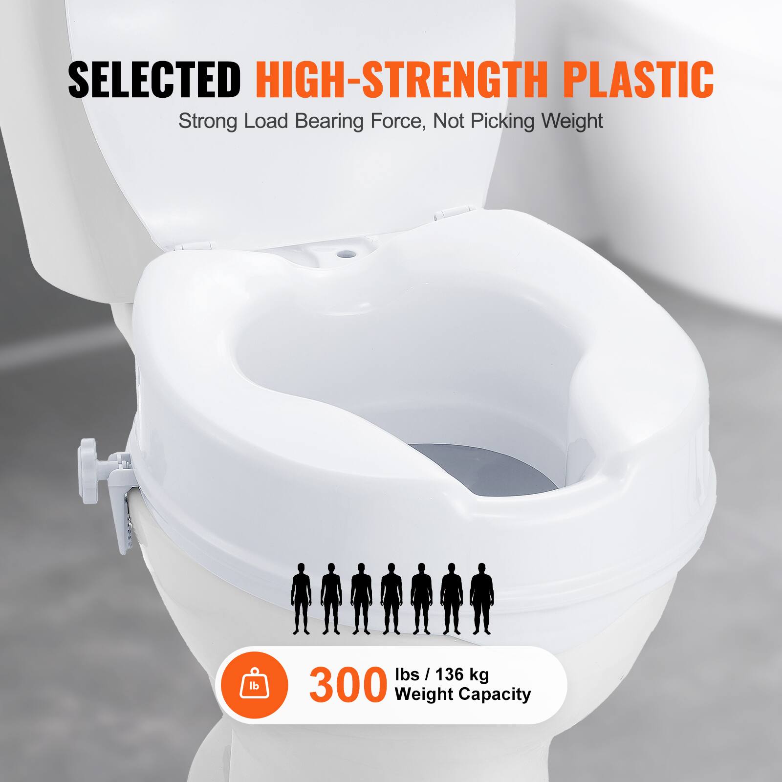 SELECTED HIGH-STRENGTH PLASTIC, Strong Load Bearing Force, Not Picking Weight, lbs / 136 kg, 300 Weight Capacity