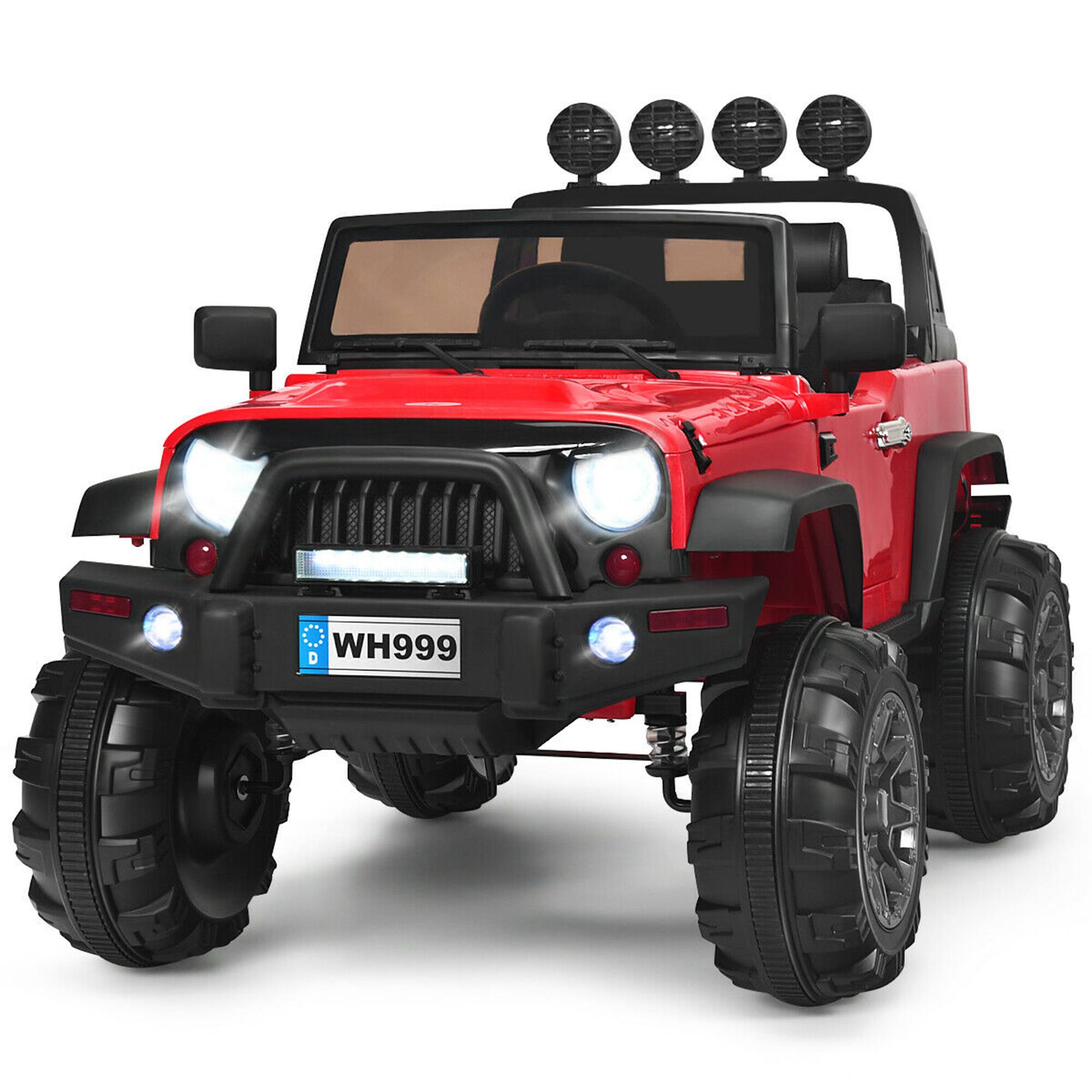 Alt View 3. Gymax - Gymax Electric Kids Ride On 12V Truck Car w/ MP3 Remote Control Red - Red.