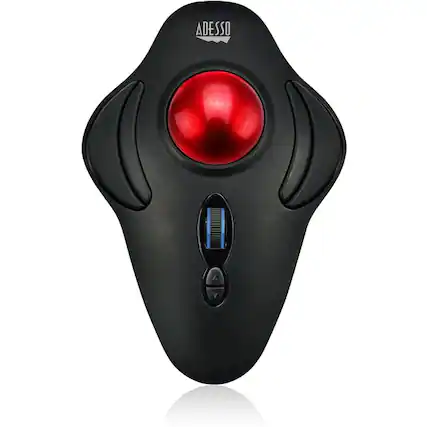 Front. Adesso - Adesso iMouse T40 Wireless Programmable Ergonomic Trackball Mouse - Optical - Wireless - 30 ft - Radio Frequency - 2.40 - Black.