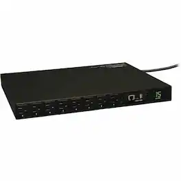 Tripp Lite - by Eaton PDU 1.4kW Single-Phase Switched PDU - LX Interface 120V Outlets (16 5-15R) 5-15P 120V Input 12 ft - Black
