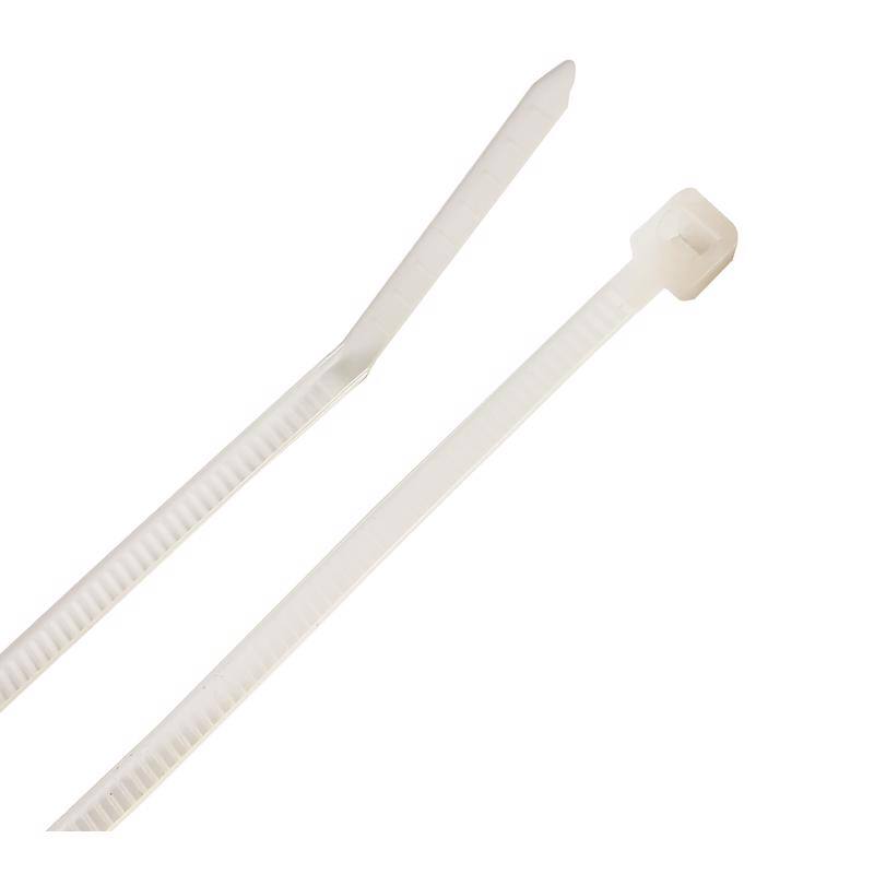Angle. Steel Grip - Steel Grip 4 in. L White Cable Tie 40 pk.