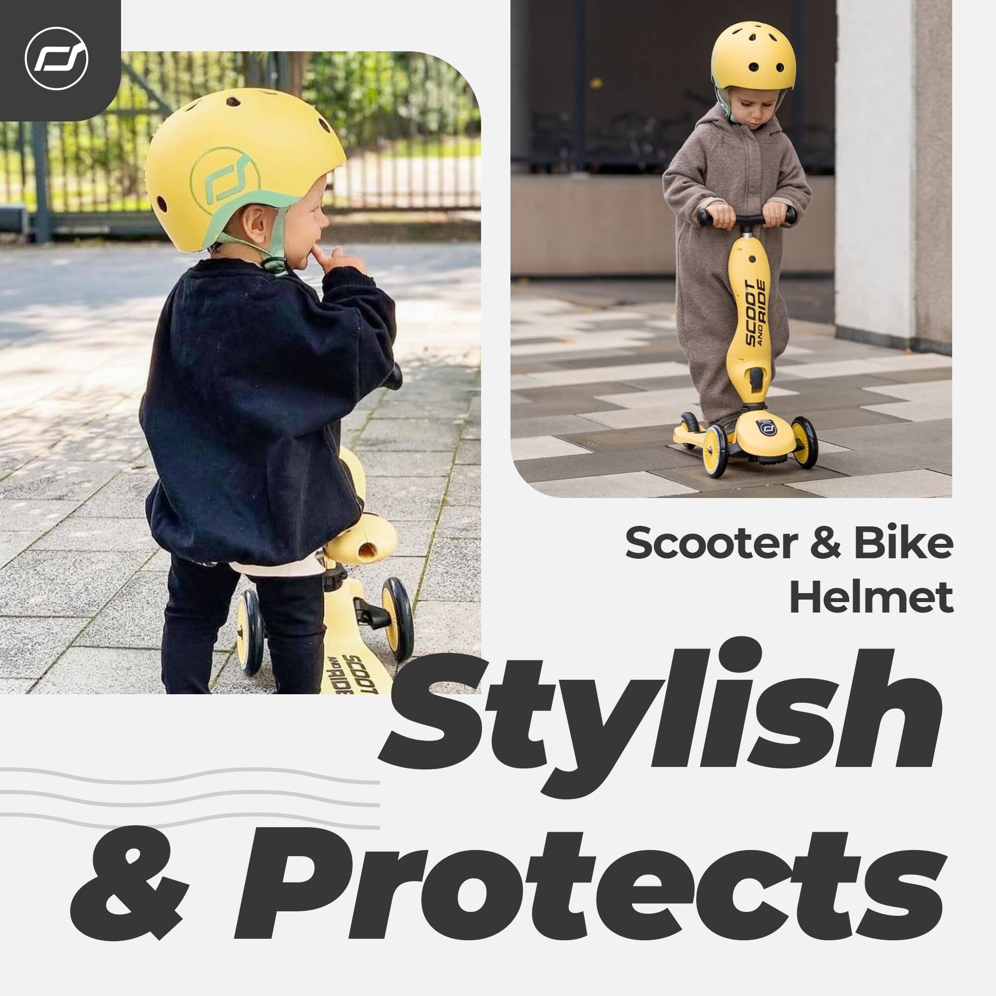 Scooter & Bike Helmet  
Stylish & Protects