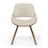 Alt View 16. Simpli Home - Malden Mid Century Modern Bentwood Dining Chair with Wood Back in Cream Faux Leather - Cream.