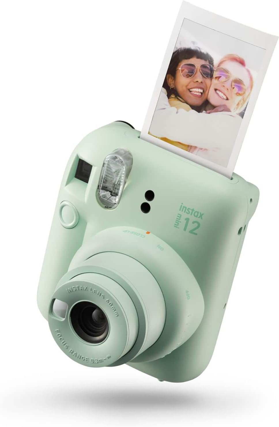 instax mini 12  
INSTAX LENS MMDA FOCUS RANGE 0.3m~59  
OFF