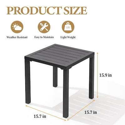 PRODUCT SIZE

Weather Resistant
Easy to Maintain
Light Weight

15.9 in
15.7 in
15.7 in