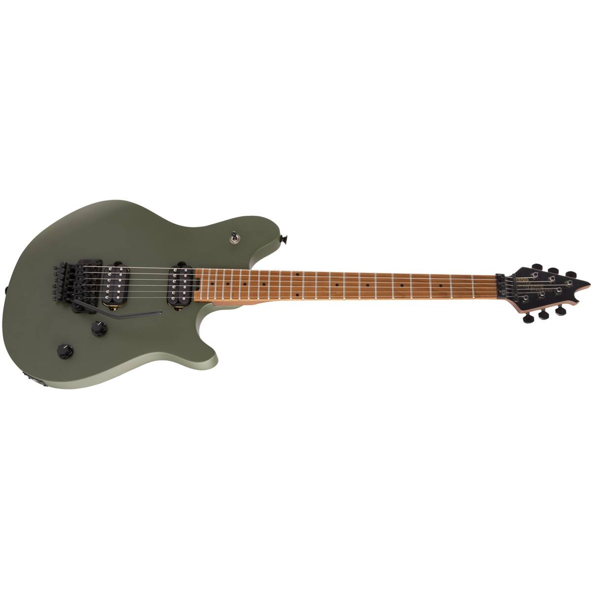 Alt View 3. EVH - EVH Wolfgang WG Standard Electric Guitar, Matte Army Drab.