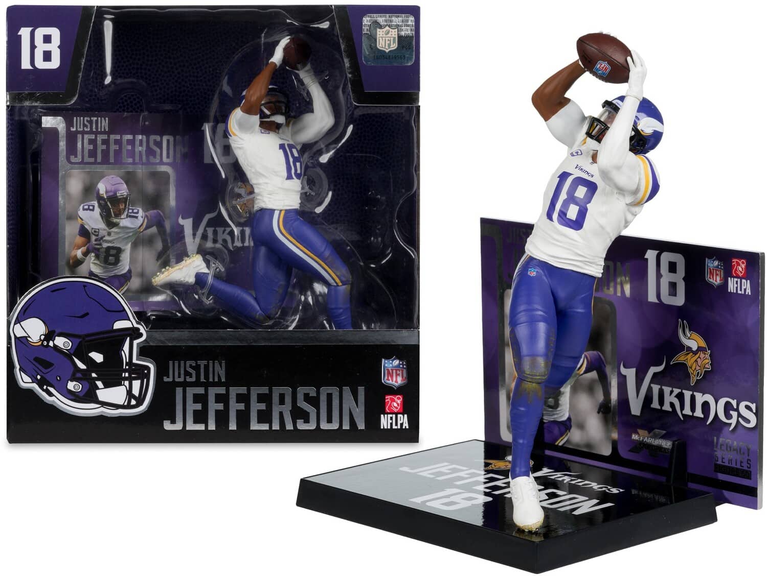 "McFarlane Toys - McFarlane SportsPicks - NFL - Justin Jefferson (Minnesota Vikings) 7"" Posed Figure - COLLECTIBLES - Multicolor" price history on PriceWatchPro