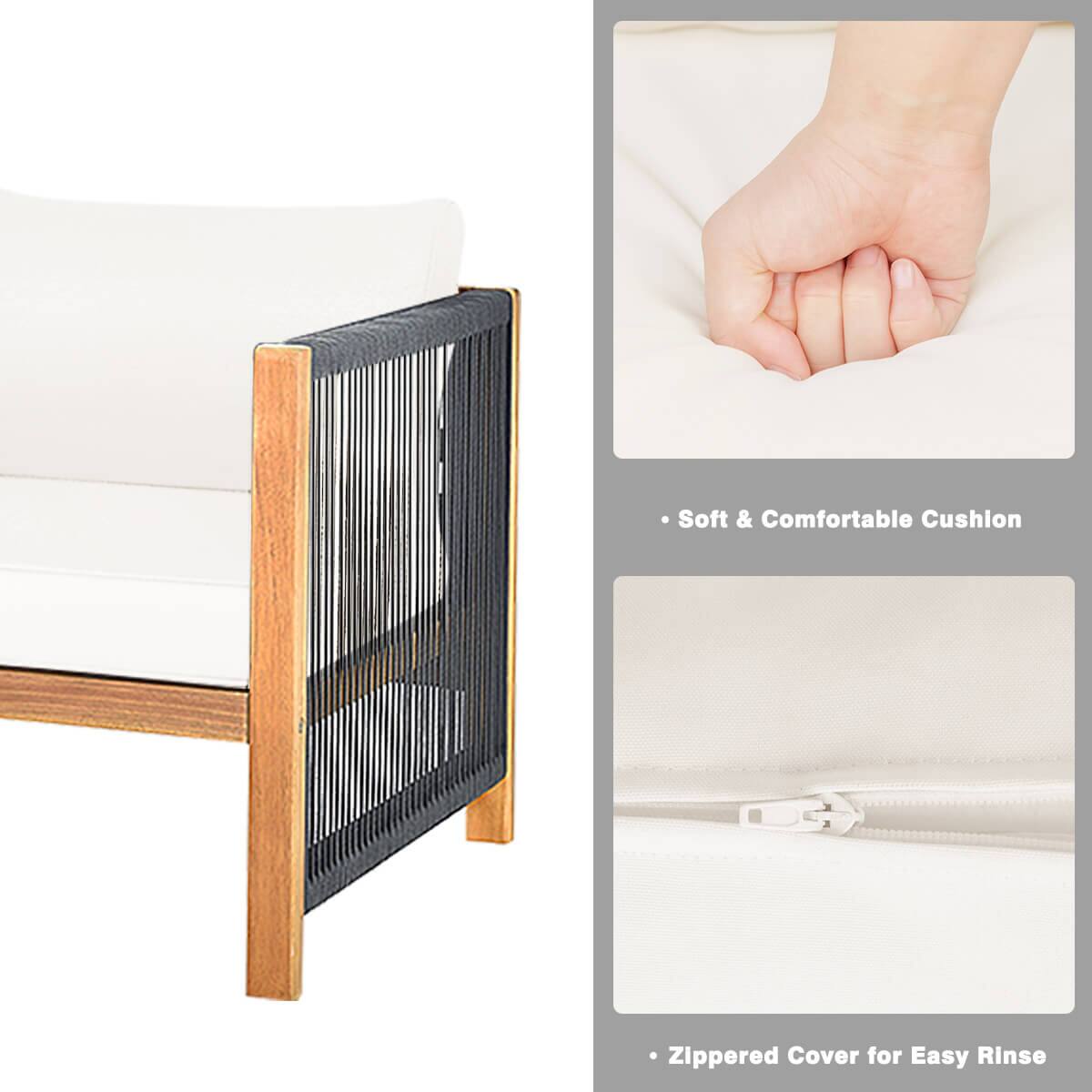 - Soft & Comfortable Cushion
- Zippered Cover for Easy Rinse