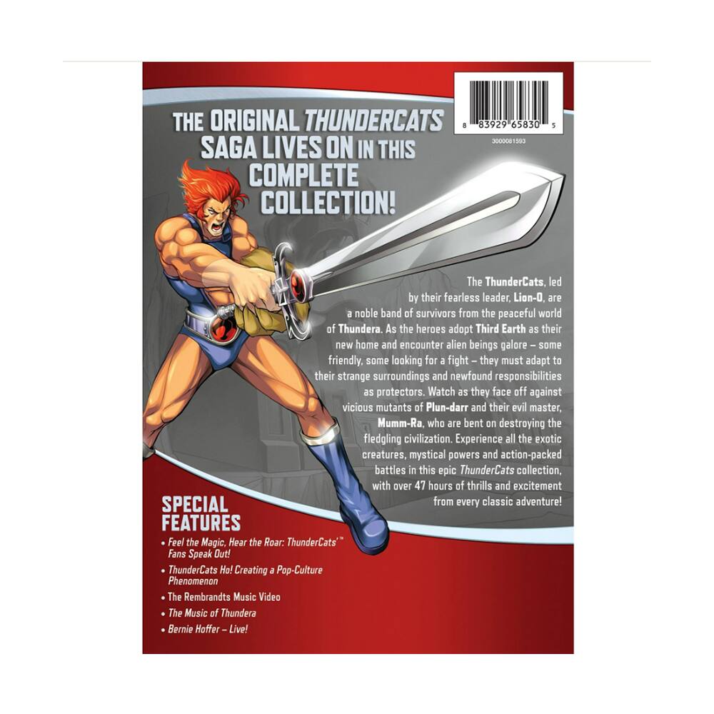 Left. Thundercats: The Complete Series (DVD).