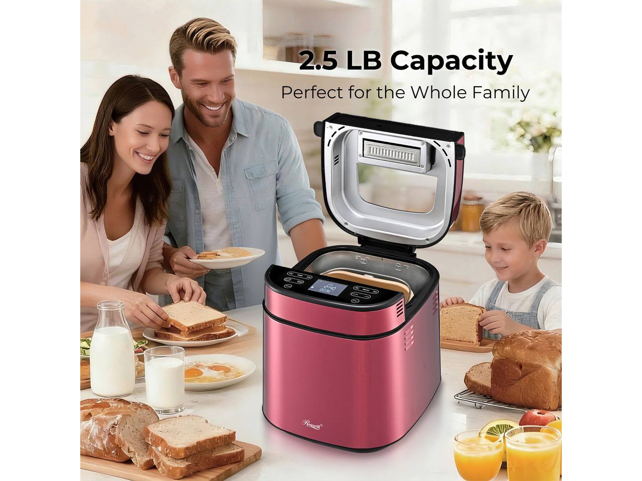 2.5 LB Capacity  
Perfect for the Whole Family