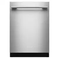 KitchenAid - 24" Top Control Built-In Tub Dishwasher with Third Level Jet Rack, 40+ Total Wash Jets, 41 dBA - Stainless Steel - Front_Zoom