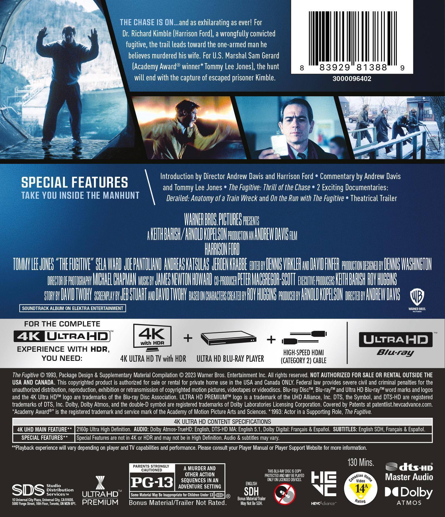 Back. The Fugitive (4K Ultra HD) [UHD].